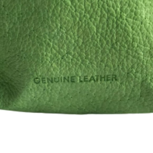 Green Leather Kiss Lock Clasp Coin Purse Wallet - Picture 2 of 6